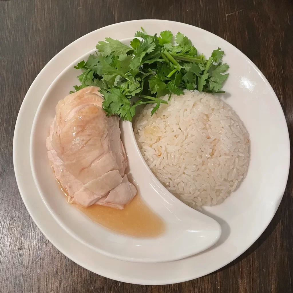 「松記鶏飯」の海南鶏飯