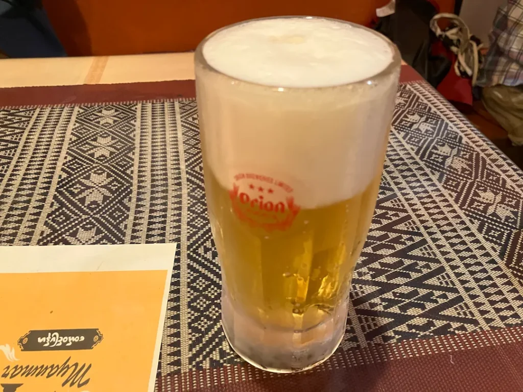 ロイヤルミャンマーの「オリオン生ビール」